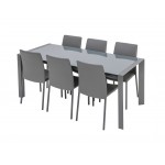 Brindisi Glass Ext Table